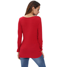 T Shirt Women Solid Deep V-Neck Tees Asymmetrical Hem Long Sleeve Pull Slim Fit Sexy Tops Camisas Femininas  SM6