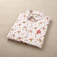Autumn Female Floral Print Blouses Long Sleeve Fashion Cotton Blusas Femininas Japanese Style Tops 70017 SM6