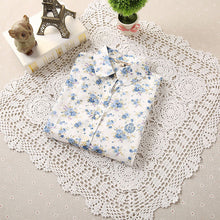 Autumn Female Floral Print Blouses Long Sleeve Fashion Cotton Blusas Femininas Japanese Style Tops 70017 SM6