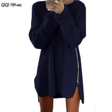 Autumn Winter Sweater Zipper Long Sleeve Loose Kintted Women Outwear Basic Pullovers Winterkleding Vrouwen Sweter Mujer#A125 SM6