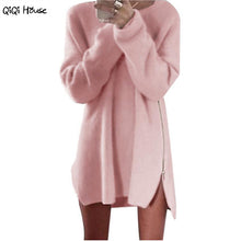 Autumn Winter Sweater Zipper Long Sleeve Loose Kintted Women Outwear Basic Pullovers Winterkleding Vrouwen Sweter Mujer#A125 SM6