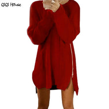 Autumn Winter Sweater Zipper Long Sleeve Loose Kintted Women Outwear Basic Pullovers Winterkleding Vrouwen Sweter Mujer#A125 SM6