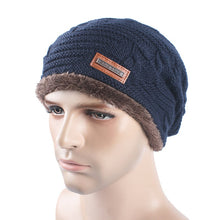 Warm Folded Woolen Hats for Men Women Cashmere Knitted Hat Bonnet Caps SM6