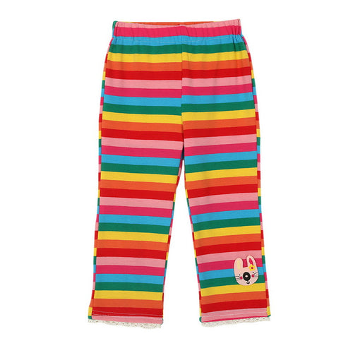 BOBORA Brand Baby Boys Girls Infant Toddler Kids Bottoms Rainbow Striped Leggings Pants 1-5Years SM6