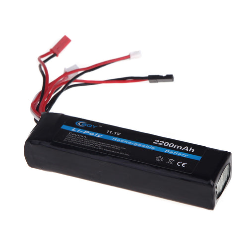 BQY Transmitter LiPo Battery 111V 2200mAh 3 connector for JR Futaba Walkera WFLY FS Transmitter Battery SM6
