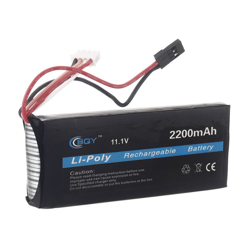 BQY Transmitter LiPo Battery 111v 2200mah Futaba connector for Futaba WFLY FS Transmitter Battery SM6