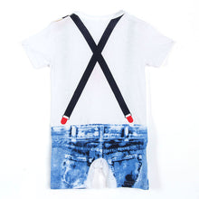 Baby Boys Short Sleeve Gentlemen Bodysuit Romper Suit Clothes SM6