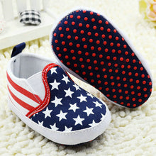 Baby First Walker Shoes Toddler Unisex Boy Girls Star Plaids Print Anti-slip Slip-on Canvas Crib ShoesSM6