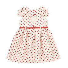 Baby Girls 2-7Y Bowknot Love Peach Heart Tutu Princess Dress Kids Backless Chiffon Dresses SM6