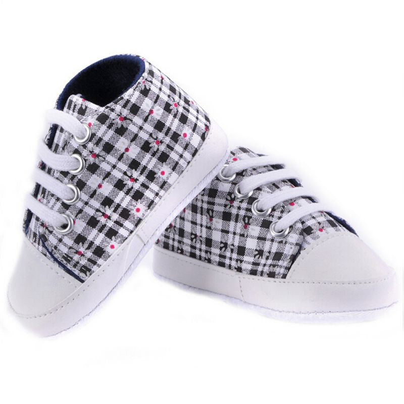 Baby Girls Boys Rainbow Star Canvas Shoes Soft First Walker Casual Toddler Shoe 9 Colors  SM6