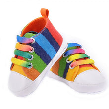 Baby Girls Boys Rainbow Star Canvas Shoes Soft First Walker Casual Toddler Shoe 9 Colors  SM6