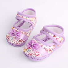 Baby Girls First Walkers Flowers Bow Toddler Shoes born Baby Shoes For 3-12 Months Soft Sole  SM6