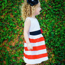 Baby Girls Flower Stripes Sleeveless Dress Toddler Kid One-piece High Waist DressesSM6