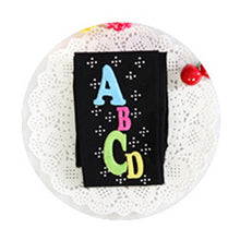 Baby Girls Kids Elastic Rhinestone Strech Pantyhose Stockings ABCD Letters 2-7Y SM6