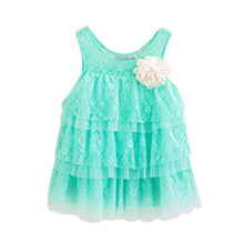 Baby Girls Lace Princess Dresses For Kids Flower Tutu Dress Children Clothing 4 Colors New SM6