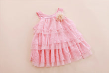 Baby Girls Lace Princess Dresses For Kids Flower Tutu Dress Children Clothing 4 Colors New SM6