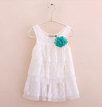 Baby Girls Lace Princess Dresses For Kids Flower Tutu Dress Children Clothing 4 Colors New SM6