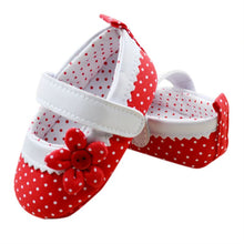 Baby Girlary Janes Shoes Infant Toddler Flower Dot Soft Sole Crib First Walkers  SM6