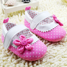 Baby Girlary Janes Shoes Infant Toddler Flower Dot Soft Sole Crib First Walkers  SM6