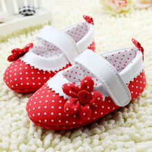 Baby Girlary Janes Shoes Infant Toddler Flower Dot Soft Sole Crib First Walkers  SM6