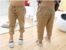 Baby Kids Boys Retro Clothes Khaki Casual Pants Straight Trousers 2-7Y Children Capris  SM6