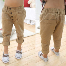Baby Kids Boys Retro Clothes Khaki Casual Pants Straight Trousers 2-7Y Children Capris  SM6