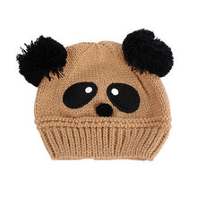Baby Kids Cartoon Panda Ball Handmade Knitted Crochet Beanie Cap Hat New SM6