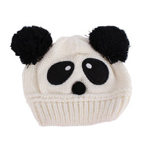 Baby Kids Cartoon Panda Ball Handmade Knitted Crochet Beanie Cap Hat New SM6
