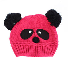 Baby Kids Cartoon Panda Ball Handmade Knitted Crochet Beanie Cap Hat New SM6
