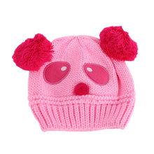 Baby Kids Cartoon Panda Ball Handmade Knitted Crochet Beanie Cap Hat New SM6