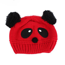 Baby Kids Cartoon Panda Ball Handmade Knitted Crochet Beanie Cap Hat New SM6