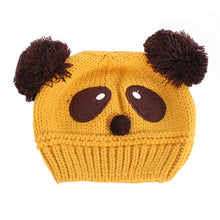 Baby Kids Cartoon Panda Ball Handmade Knitted Crochet Beanie Cap Hat New SM6