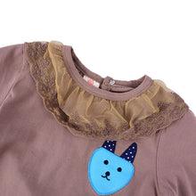 Baby Kids Girl Long Sleeve T-shirt Lace Collar Princess Blouse Tee Tops PulloverSM6