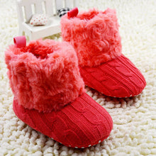 Baby Shoes Infants Crochet Knit Fleece Boots Wool Snow Crib Shoes Toddler Boy Girl Booties SM6