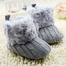 Baby Shoes Infants Crochet Knit Fleece Boots Wool Snow Crib Shoes Toddler Boy Girl Booties SM6