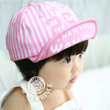 Baby Unisex Kids Girls Boys Stripes Snapbacks Hats Baseball Cap Flat Visor Snapback CapsSM6