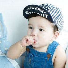 Baby Unisex Kids Girls Boys Stripes Snapbacks Hats Baseball Cap Flat Visor Snapback CapsSM6