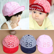 Baby Unisex Kids Girls Boys Stripes Snapbacks Hats Baseball Cap Flat Visor Snapback CapsSM6