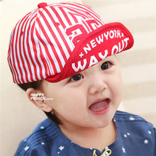 Baby Unisex Kids Girls Boys Stripes Snapbacks Hats Baseball Cap Flat Visor Snapback CapsSM6