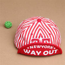 Baby Unisex Kids Girls Boys Stripes Snapbacks Hats Baseball Cap Flat Visor Snapback CapsSM6