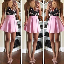 Backless Dress Off Shoulder Sleeveless Printing Floral V-Neck Short Dress Sexy Pink Dress Summer Vestidos Cortos#B719 SM6