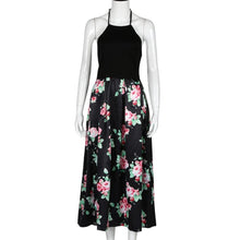 Backless Dress Retro Floral Maxi Dresses Off Shoulder Spaghetti Strap Long Summer Dress Vestidos Longo#B720 SM6