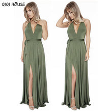 Backless Long Dress Sexy Women Sleeveless V-Neck Bodycon Dress Slim Sexy Black Maxi Dress Vestidos De Festa Vestido Longo#C102 SM6