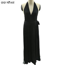 Backless Long Dress Sexy Women Sleeveless V-Neck Bodycon Dress Slim Sexy Black Maxi Dress Vestidos De Festa Vestido Longo#C102 SM6