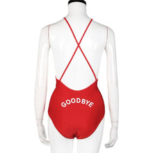 Backless One Piece Jumpsuit Cross Bandage Sexy Sleeveless Jumpsuit Printed Letter Women Summer Style Bodysuit#121 SM6