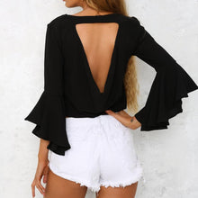 Backless Women Blouses Butterfly Sleeve Embroidery Red Rose Elegant Crop Blouse Sweety Blouse Blusa Bordada#121 SM6