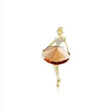 Ballet Vintage Princess Ballerina Brooch Girl Women's Jewelry Exquisite Brooches Bling Gem Brooch SM6