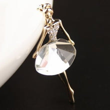 Ballet Vintage Princess Ballerina Brooch Girl Women's Jewelry Exquisite Brooches Bling Gem Brooch SM6
