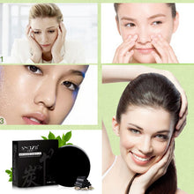Bamboo Charcoal Handmade Soap Skin Care Treatment Natural Skin Whitening Blackhead Remover Acne Treatment Control Oil SM6