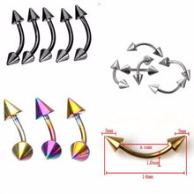 Banana Body Piercing Jewelry For Women S Cool Stainless Steel Spike Eyebrow Ring Barbells Eye Rings SM6